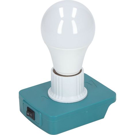Ampoule LED E27 Portable pour Outils sans Fil 18V, Lumière Blanche Anti-Glissement (1/5)