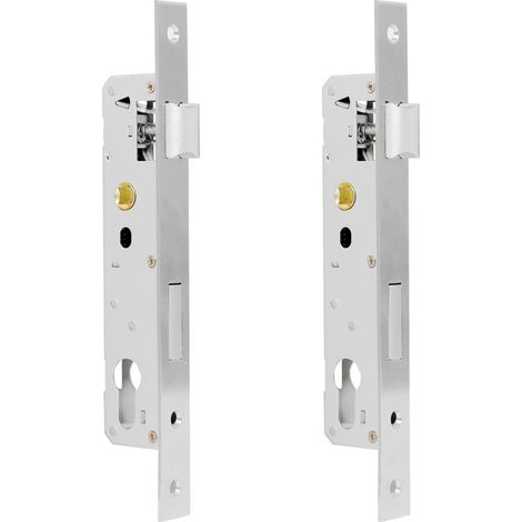 2 Pcs Boitier Serrure 85 x 30, Inox, Serrure Cadre Tubulaire (1/5)