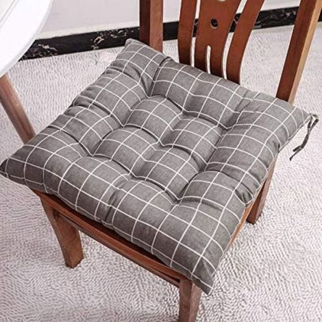 Galettes De Chaise - 40x40 Cm - Rembourrage Polyester 100% - Housse 50% Coton 50% Polyester - Pour Intérieur Et Extérieur - Lot De 6 (1/5)