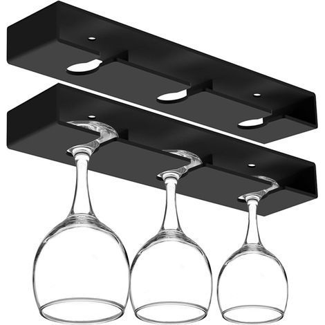 Nouveau pendentif en forme de verre à vin - Noir, lot de 2 (1/5)