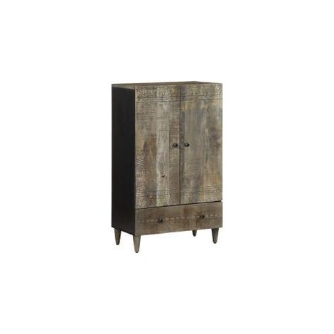 Buffet 60x33x110 bois de manguier massif (1/5)