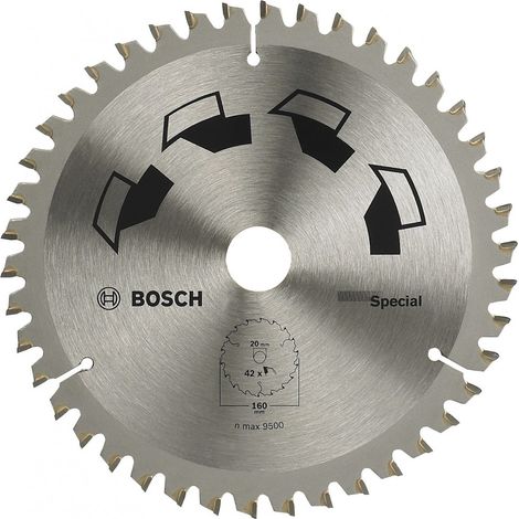 Bosch 2609256887 Special Lama per Sega Circolare, 160 x 2 x 20, 42 Denti