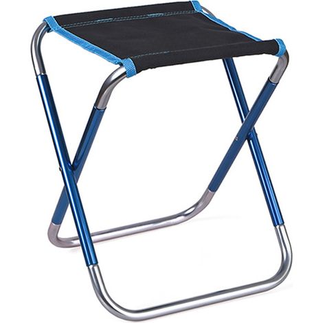 Tabouret de camping extérieur grand taille pliable pour voyage, pêche, randonnée, BBQ (1/5)