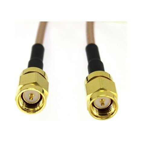 Câble coaxial RS PRO, RG316, SMA, / SMA, 500mm, Marron ( Prix pour 1 )