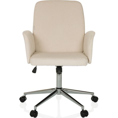 [NEUWERTIG] B-Ware Hjh Office Bürostuhl Drehstuhl Schalenstuhl Solao Cord Stoff Beige Home Office