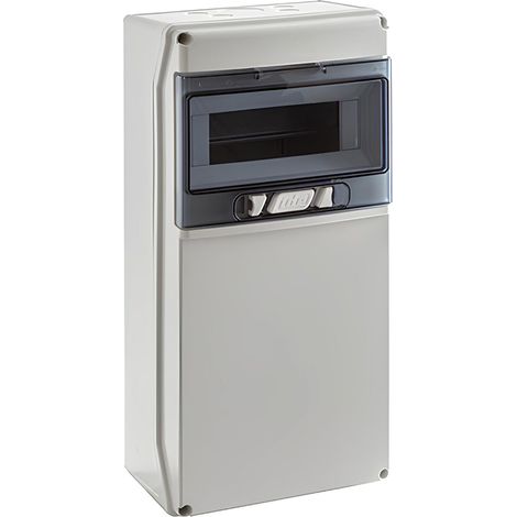 IDE – CSN9PT – Coffret électrique étanche IP65 – 1 rangée de 9 modules – Résistance IK08 – Dimensions 436x210x137mm