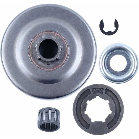 Tambour d'embrayage P7Jante de pignon pour STIHL MS170 MS180 MS250 MS251 017 018 021 02 Tronçonneuse Remplacement Pièces avec Roulement à Aiguilles Rondelle E-Clip 9512 933 2260 (1/4)