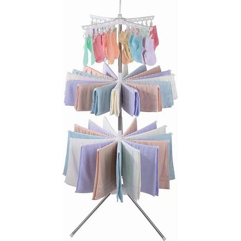 Handtuchhalter Schienen Handtuchhalter Boden Edelstahl Multifunktions-Faltkleidung Anhänger Anhänger Schlafzimmer Home Balkon (1/5)