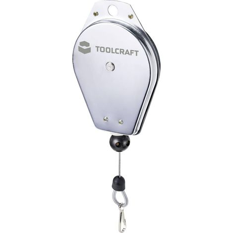 Toolcraft – Câble métallique à ressort 2m TO7310169 – Charge max. 3 kg – Pour applications industrielles et chantiers – Câble en acier chromé (1/6)