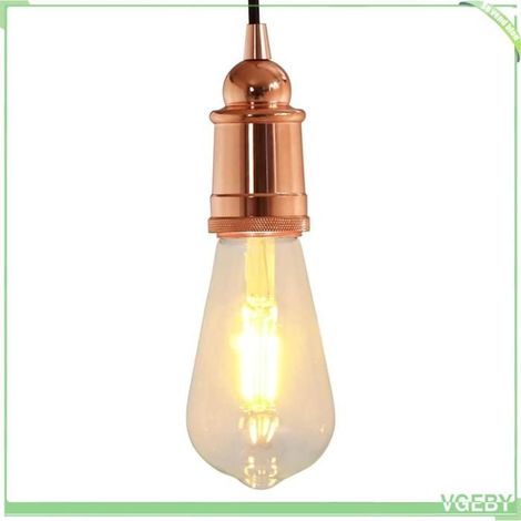 4106541 Douilles de lampe 2 pcs bronze or rose E27 (1/5)