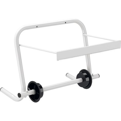 Wiltec Papierrollenhalter bis Ø 40 x 34 cm, Papierspender 31 x 45,5 x 38,5 cm, Putzrollenhalter aus Metall, Küchenrollenhalter Wandmontage