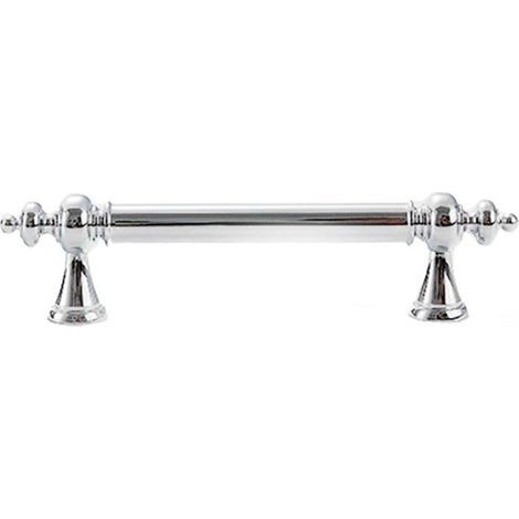 Poignée de placard/tiroir/porte de luxe style français, couleur argent - 96 mm (1/5)