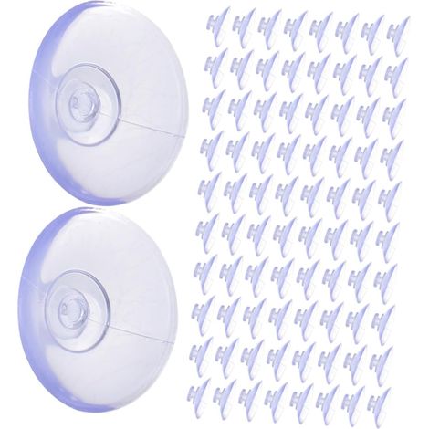 Lot de 200 ventouses transparentes pour vitrines et fenêtres, petites (1/5)