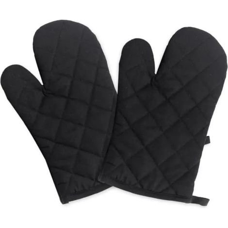 Gants de Four - Phaleur - Antidérapants - Résistants à la Chaleur - Coton Polyester - 28x14cm (1/4)