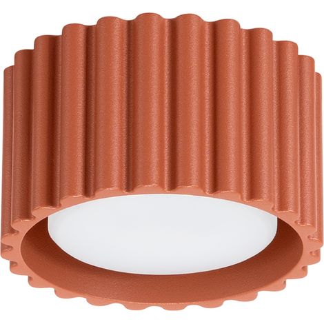 Lampada da soffitto Aura 1, colore ocra rossa, modello GX53 (1/5)