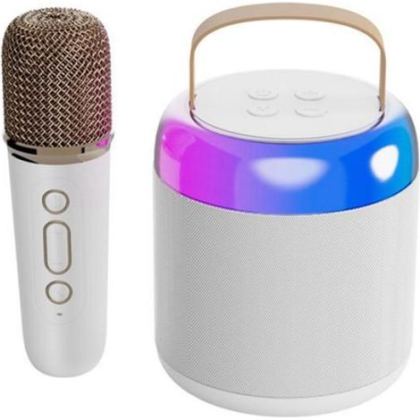 1 Enceinte Bluetooth, Microphone sans fil, 6 modes vocaux, Batterie 1500 mAh, Haut-parleur 5 W, Intérieur Extérieur (1/5)