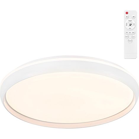 Plafoniera LED Circolare, Charly, 72 W, 3 colori, 7290 Lm, Bianca, ø50 x 7 cm