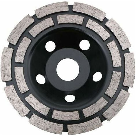 Disque Diamant, Diamant à Meuler 125 mm à Meuler le Béton, Meule Diamantée Universelle pour Poncer Béton, Pierre, Granit Chape, Maçonnerie, Usage Universel-- (1/5)