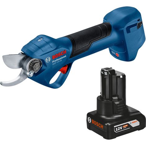 Bosch GGP 12V-25 Forbici da giardino a batteria 12 V 25 mm Brushless + 1x batteria 6,0 Ah - senza caricabatterie