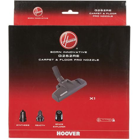 Hoover G252RE Spazzola Aspirapolvere per Tappeti e Pavimenti, in Plastica, Nero, Originale, Professionale, Compatibile con Aspirapolvere a Traino Hoover Synthesis, Reactiv e Space Explorer (1/4)