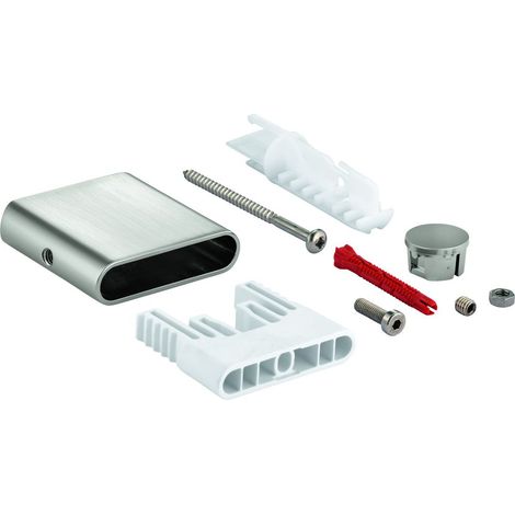 GROHE Supporto asta doccia per Rainshower SmartActive doccia, metallo, supersteel, 48425DC0