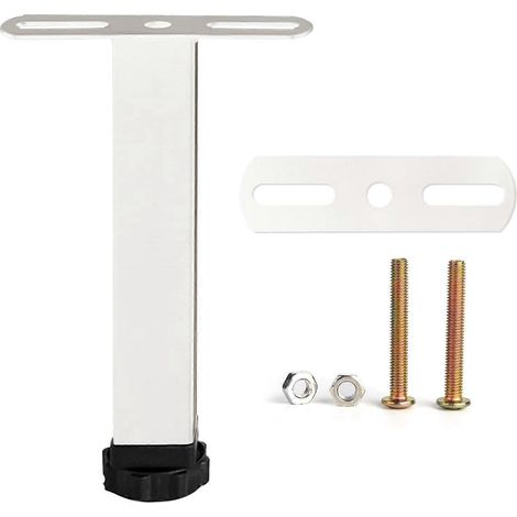 Verstellbare Schrankbeine, verstellbare Bettbeine, 35 cm (14 Zoll) lange Metall-Möbelstützbeine, ausziehbare Füße, robuste Lattenrost-Stützbeine für Bettrahmen, geeignet für 35 cm x 11,6 cm x 4 cm, we