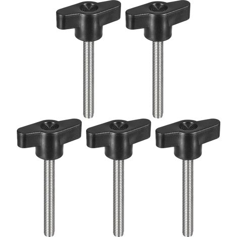 5Pcs Bouton de Serrage à Vis, M6 x 50mm, en Acier Inoxydable 304, Poignée en Forme de T Pour Un Remplacement Rapide Des Boutons de Serrage à Vis