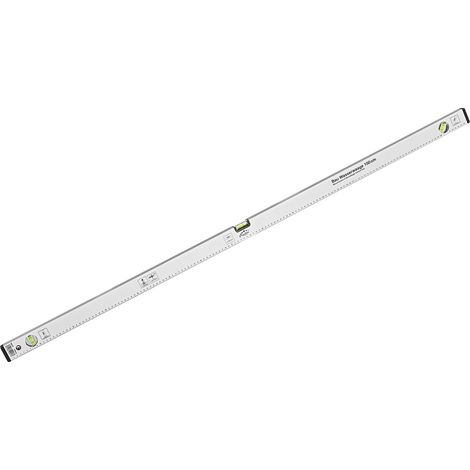 Aluminium Bau Messwaage Wasserwaage Richtwaage 150 cm mit 3 Libellen Messskala