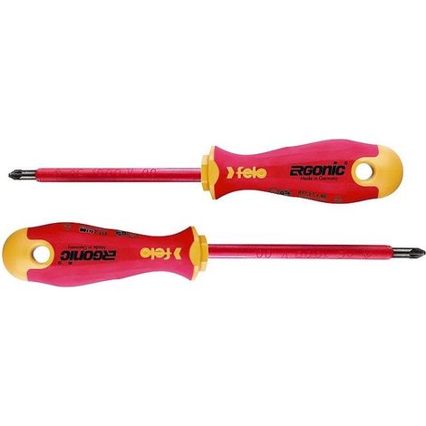 Set di due cacciaviti FELO Ergonic VDE più/meno Z1/Z2 (1/4)