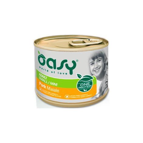 Oasy  Une protéine  Adulte - Porc 200 g (1/2)
