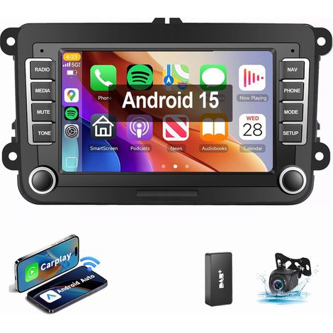Pour VW GOLF 5 6 Plus Passat Polo Tiguan Touran Caddy Jetta autoradio 2+64G DAB CAM