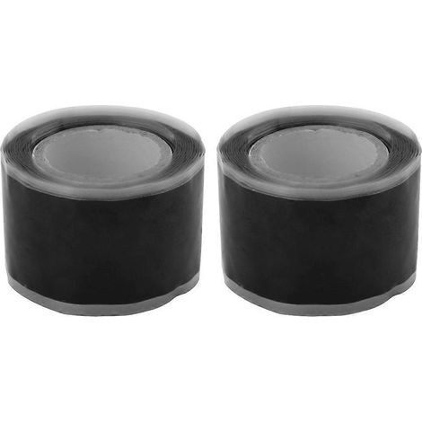 rouleaux de ruban adhésif étanche en silicone isolant, ruban isolant électrique auto-adhésif, ruban d'étanchéité-4.2X4.2CM-Black