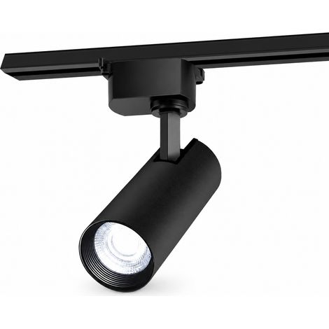 LUSSOCRAFT Spot LED sur rail de luxe – Aluminium, 40 W, blanc chaud, LED intégrée, 50.5×19.5×15.5 cm, pour chambre et salle à manger (1/5)