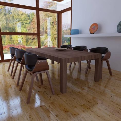 Esszimmerstühle 6 Stk. Bugholz und Kunstleder (1/5)