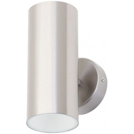 Litecraft Lem Wall Light Up Down Outdoor 10W LED IP44 Fitting - Stainless Steel (1/5)