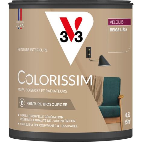Peinture murale intérieure Colorissim® V33 Beige liège Velours 0,5L
