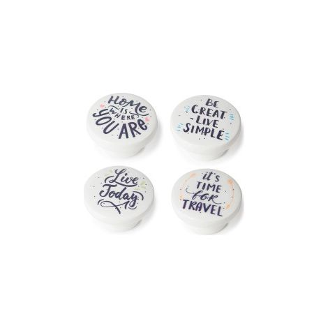 Blister avec 4 boutons ronds de meubles en bois finition décorative mod.m7 ø38mm rei. (1/3)