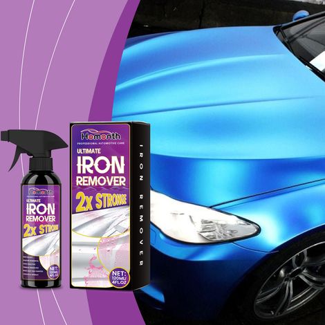 Car rust remover, car tire metal surface cleaner, stain remover, rust remover, anti-oxidation, and refurbishing agent -- 120ml (1/5)