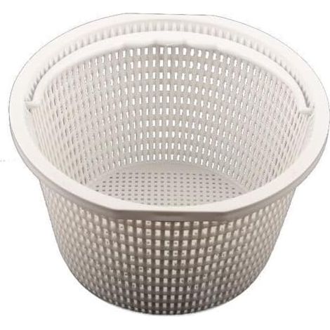 1 Panier De Skimmer Diamètre 20,5cm Hauteur 12,5cm En Abs Blanc Pour Piscine Miroir