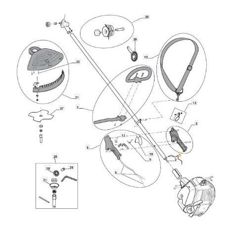 TUBO TRASMISSIONE 9228-GP0604 -R ORIGINALE STIGA - 383869063/0