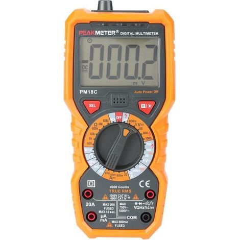 Multimètre numérique PM18C pour test de température de fréquence de capacité de résistance de courant de tension-XIO (1/4)