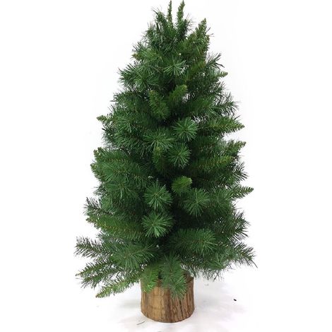 Albero di natale verde piccolo alto cm 60 pieno folto base con tronco in legno salvaspazio apertura ad ombrello ignifugo decorazione casa ufficio locali commerciali