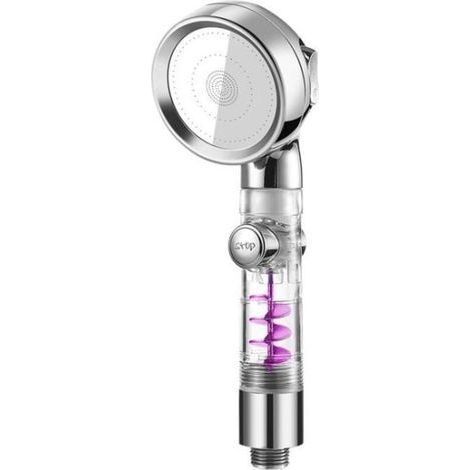 pair Pommeau de Douche 3 Modes De Pulvérisation Haute pression ,Pommeau D\\'économie D\\'eau-Argent (1/4)