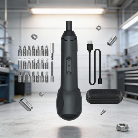 Jeu de tournevis électrique sans fil professionnel rechargeable par USB, outil manuel pour l'assemblage électronique, les loisirs et l'entretien automobile.