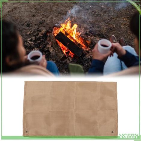Tissu ignifuge - FAFEICY - 100x80 cm - Isolation thermique - 4 œillets - Fibre (1/5)