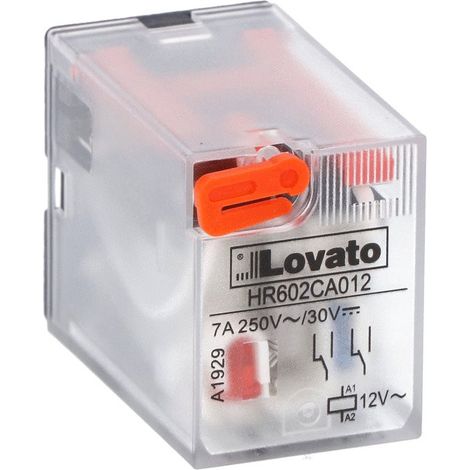 Rele' Industriale 2Sc 7A 12Vac ( Lovato Cod. Hr602Ca012 )