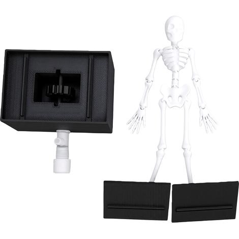 Décoration d'aquarium squelette animé PLA, barboteur dynamique dansant, ornement d'aquarium 18cm (1/5)