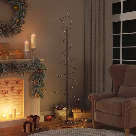 Sapin de Noël à LED-Décoration de Fête pour Noël 120 LED blanc chaud 180 cm 239236 (1/5)