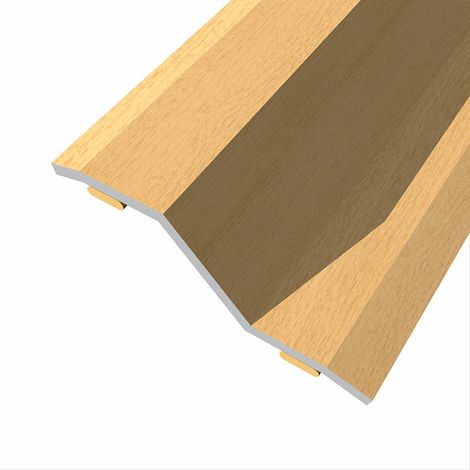 Junta de acero para desnivel 8-14 mm, adhesiva, flooring, roble rústico, 83 x 3,6 cm