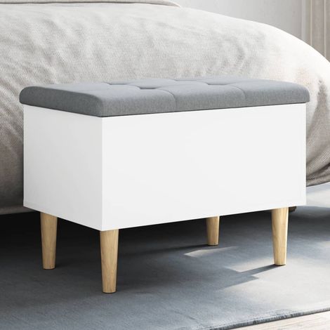 Sitzbank mit Stauraum Weiß 62x42x46 cm Holzwerkstoff vidaXL (1/5)